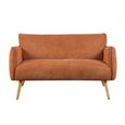 Piper Sofa - 2 Seater - Rust - Fabric