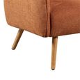 Piper Sofa - 2 Seater - Rust - Fabric