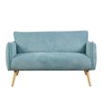 Piper Sofa - 2 Seater - Teal - Fabric