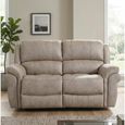 Farnham Ultra Electric Recliner Sofa - 2 Seater - Stone - Fabric
