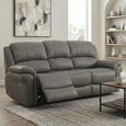 Farnham Ultra Electric Recliner Sofa - 3 Seater - Grey - Fabric