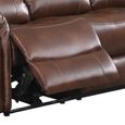 Farnham Power Electric Recliner Sofa - 3 Seater - Tan - Leather