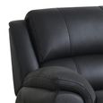 Farnham Ultra Electric Recliner Sofa - 2 Seater - Black - Fabric