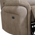 Farnham Ultra Electric Recliner Sofa - 2 Seater - Stone - Fabric
