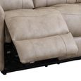 Farnham Ultra Electric Recliner Sofa Suite - 3+1+1 Seater - Stone - Fabric