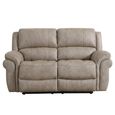 Farnham Ultra Electric Recliner Sofa Suite - 3+2 Seater - Stone - Fabric