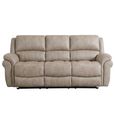 Farnham Ultra Electric Recliner Sofa Suite - 3+2 Seater - Stone - Fabric