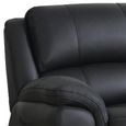 Farnham Ultra Electric Recliner Sofa - 3 Seater - Black - Fabric