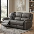 Farnham Ultra Electric Recliner Sofa - 3 Seater - Grey - Fabric