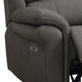 Farnham Ultra Electric Recliner Sofa - 3 Seater - Grey - Fabric