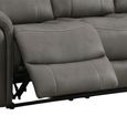 Farnham Ultra Electric Recliner Sofa - 3 Seater - Grey - Fabric