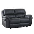 Farnham Ultra Electric Recliner Sofa Suite - 3+2 Seater - Black - Fabric