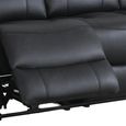 Farnham Ultra Electric Recliner Sofa Suite - 3+2 Seater - Black - Fabric
