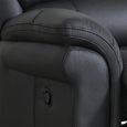 Farnham Ultra Manual Recliner Armchair - Black - Fabric