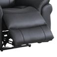 Farnham Ultra Manual Recliner Armchair - Black - Fabric