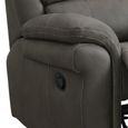Farnham Ultra Manual Recliner Armchair - Grey - Fabric