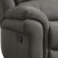 Farnham Ultra Manual Recliner Sofa - 2 Seater - Grey - Fabric