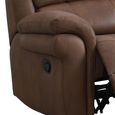 Farnham Ultra Manual Recliner Sofa - 2 Seater - Tan - Fabric