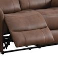 Farnham Ultra Manual Recliner Sofa - 2 Seater - Tan - Fabric