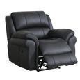 Farnham Ultra Manual Recliner Sofa Suite - 3+1+1 Seater - Black - Fabric