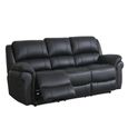 Farnham Ultra Manual Recliner Sofa Suite - 3+1+1 Seater - Black - Fabric