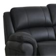 Farnham Ultra Manual Recliner Sofa Suite - 3+1+1 Seater - Black - Fabric