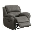 Farnham Ultra Manual Recliner Sofa Suite - 3+1+1 Seater - Grey - Fabric