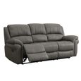 Farnham Ultra Manual Recliner Sofa Suite - 3+1+1 Seater - Grey - Fabric
