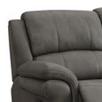 Farnham Ultra Manual Recliner Sofa Suite - 3+1+1 Seater - Grey - Fabric