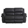 Farnham Ultra Manual Recliner Sofa Suite - 3+2 Seater - Black - Fabric