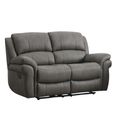 Farnham Ultra Manual Recliner Sofa Suite - 3+2 Seater - Grey - Fabric