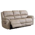Farnham Ultra Manual Recliner Sofa Suite - 3+2 Seater - Stone - Fabric