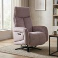 Prestige Swivel Recliner Armchair - Triple Motor - Lavender - Fabric