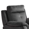 Palermo Electric Recliner Armchair - Anthracite - Fabric
