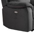 Palermo Electric Recliner Armchair - Anthracite - Fabric
