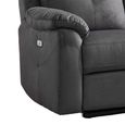 Palermo Electric Recliner Sofa - 2 Seater - Anthracite - Fabric