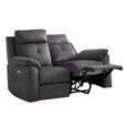 Palermo Electric Recliner Sofa - 3+2 Seater - Anthracite - Fabric