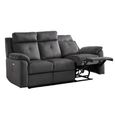 Palermo Electric Recliner Sofa - 3+2 Seater - Anthracite - Fabric