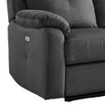 Palermo Electric Recliner Sofa - 3 Seater - Anthracite - Fabric