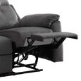 Palermo Electric Recliner Sofa - 3 Seater - Anthracite - Fabric