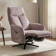 Prestige Swivel Recliner Armchair - Triple Motor - Lavender - Fabric