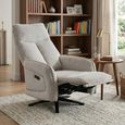 Prestige Swivel Recliner Armchair - Triple Motor - Rabbit - Fabric
