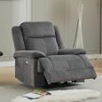 Rockport Electric Recliner Armchair - Storm - Fabric