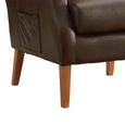 Faro Fireside Armchair - Tan - Faux Leather