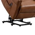 Sandringham Lift & Tilt Electric Recliner Armchair - Dual Motor - Camel - Leather
