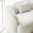 Amol Curved Modular Sofa - 3 Seater - Cream - Fabric