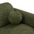 Clyde Corner Lounge Sofa - with Chaise - RHF - Olive Green - Fabric