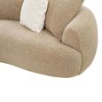 Dali Curved Modular Sofa - 3 Seater - Beige - Fabric