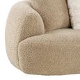 Dali Curved Modular Sofa - 3 Seater - Beige - Fabric