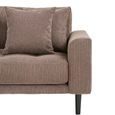 Lido Lounge Sofa - with Chaise - RHF - Corduroy Style - Brown - Fabric